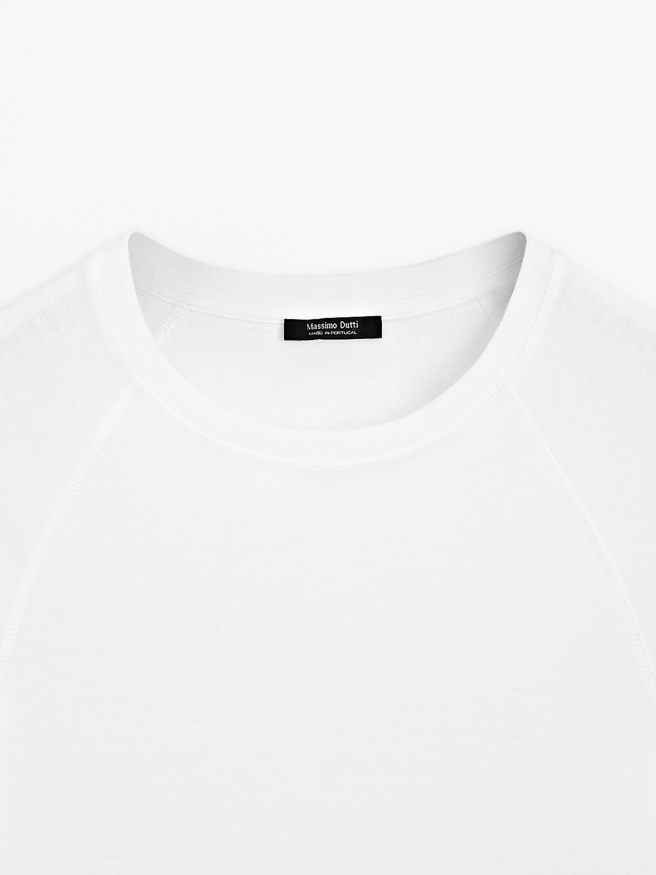 T-shirt à manches courtes raglan en coton